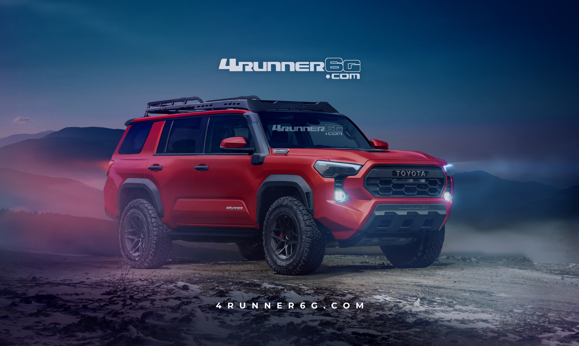 2025 Toyota 4runner 2025 4Runner (6th Gen) News, Specs, Engines, Release Date, Production Date & Preview Renderings -- Insider Info (as of 7/30/23) 2025 Toyota-4Runner-Front-ssRed