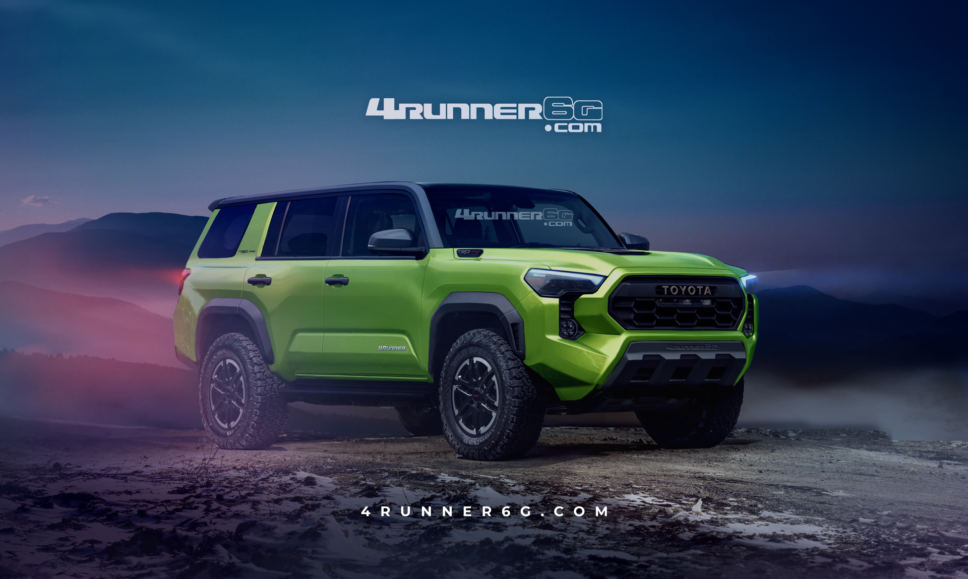 2025 Toyota 4runner 2025 4Runner (6th Gen) News, Specs, Engines, Release Date, Production Date & Preview Renderings -- Insider Info (as of 7/30/23) 2025 Toyota-4Runner-Front-TRD-ElectricLime