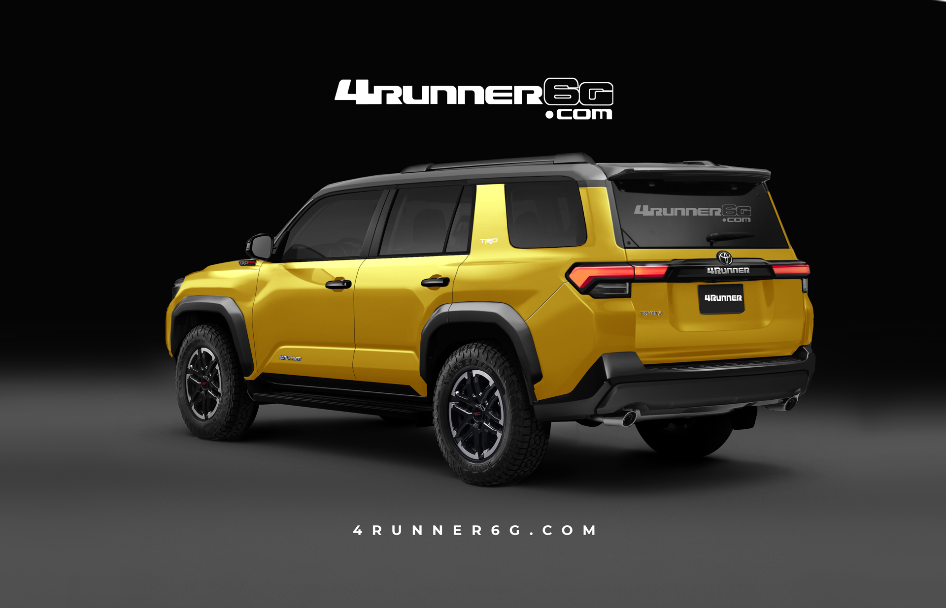 2025 Toyota 4runner 2025 4Runner (6th Gen) News, Specs, Engines, Release Date, Production Date & Preview Renderings -- Insider Info (as of 7/30/23) 2025 Toyota-4Runner-Rear-S-Yellow
