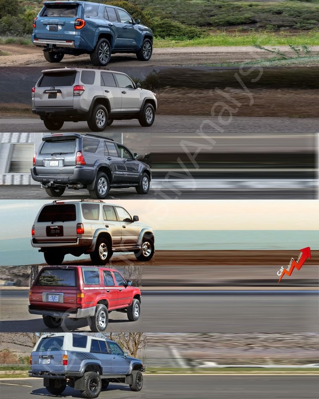 2025 Toyota 4runner 6th Gen 4Runner vs. 5th, 4th, 3rd, 2nd, 1st Gen -- exterior & interior comparison 6th gen 4runner vs 5th 4th 3rd 2nd 1st gen 2