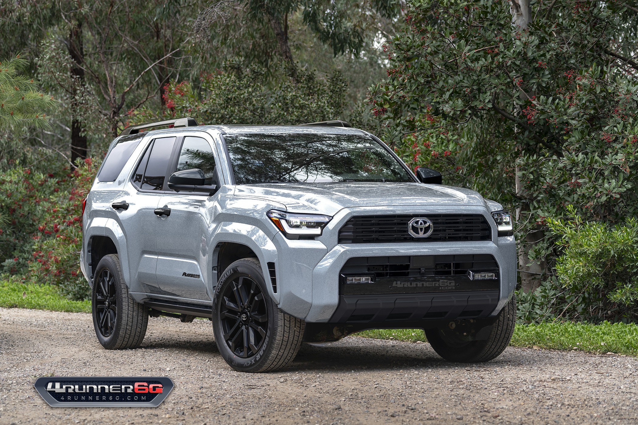 2025 Toyota 4runner Fun colors for 2025 4Runner TRD PRO, Trailhunter, Platinum Trims -- previews Platinum-Celestial-Silver-Front