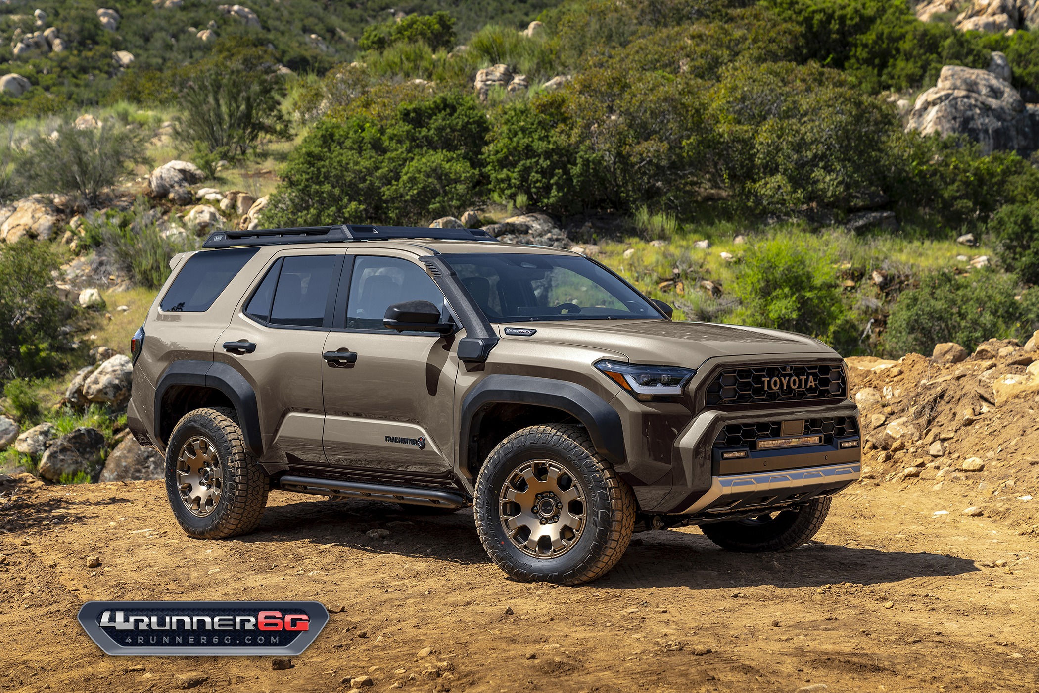2025 Toyota 4runner Fun colors for 2025 4Runner TRD PRO, Trailhunter, Platinum Trims -- previews Trailhunter-Bronze-Oxide-Front 