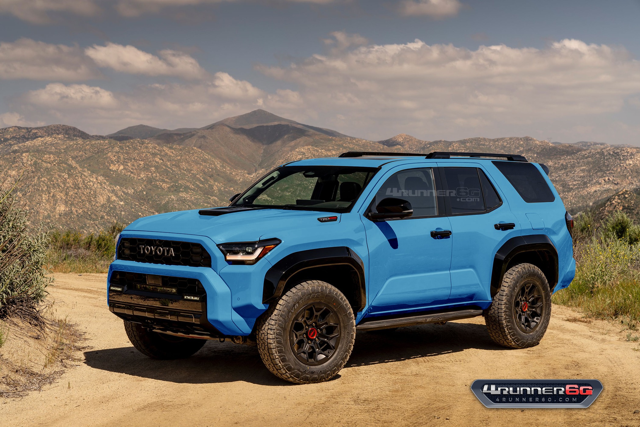 2025 Toyota 4runner Fun colors for 2025 4Runner TRD PRO, Trailhunter, Platinum Trims -- previews TRDpro-Voodoo-Blue-Front 