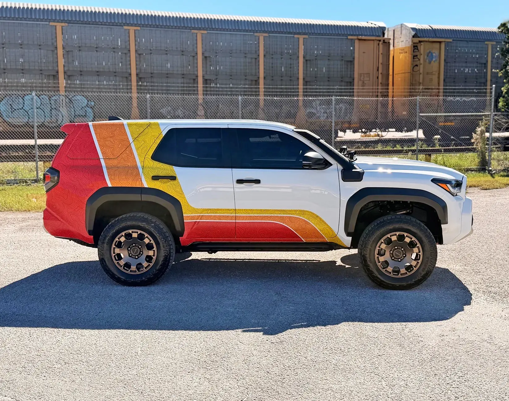 6th Gen 4Runner Trailhunter in TRD Racing Colors Stripes (tri-color ...