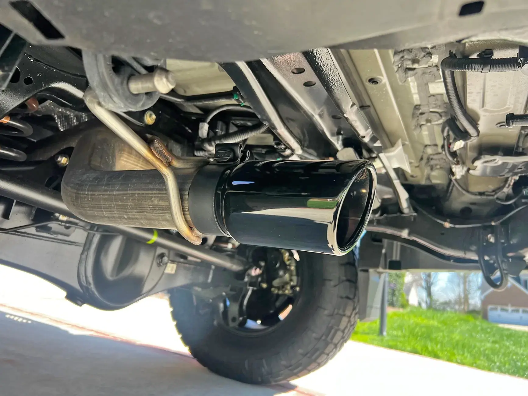 TRD PRO Exhaust Tip Mod (Cut End of Exhaust Pipe) | 2025+ 4Runner Forum ...